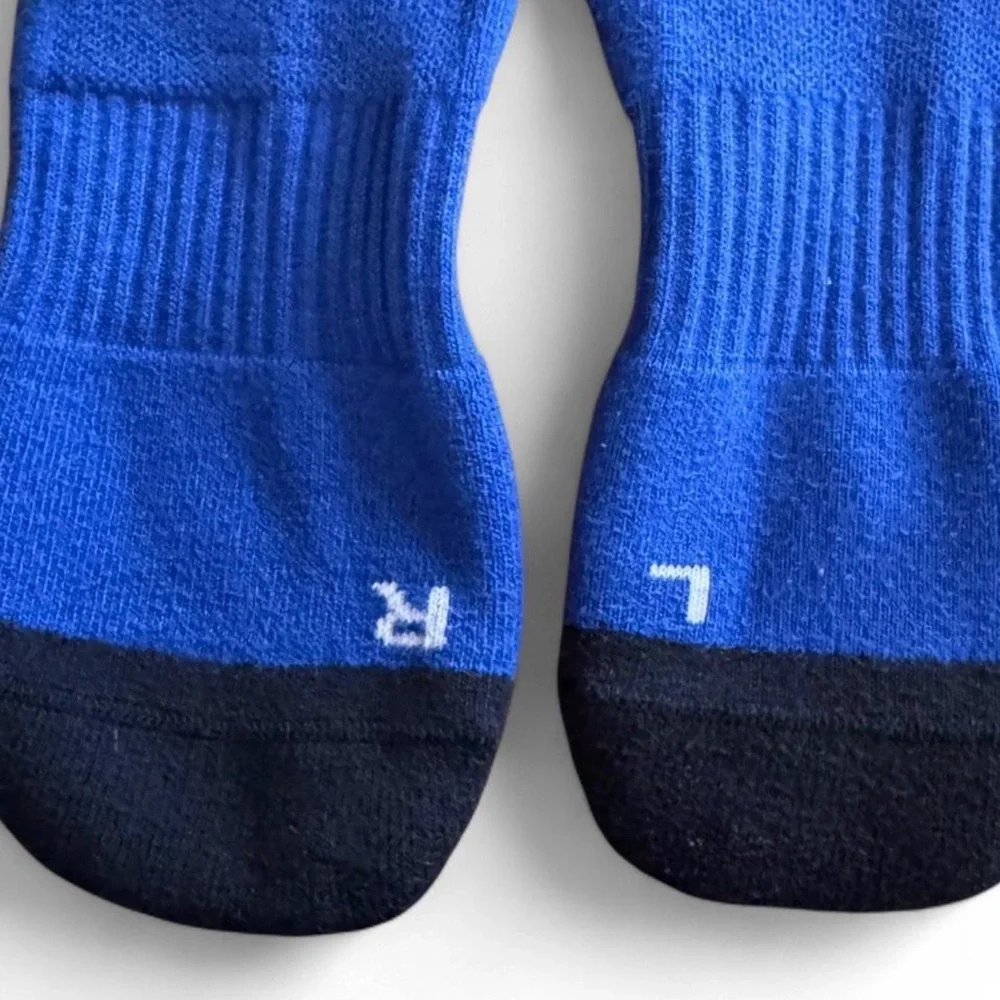 Under Armour Boys Phenom Crew Socks - Black/White/Blue - MD